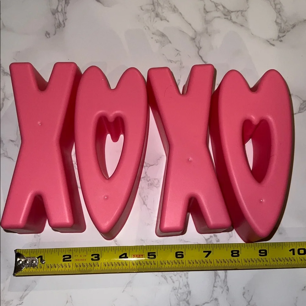 NWOT 10pc I love heart you xoxo hearts plastic snack bowls vday 6in pink red